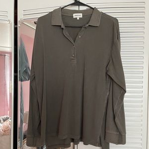 Richer Poorer long sleeved polo shirt